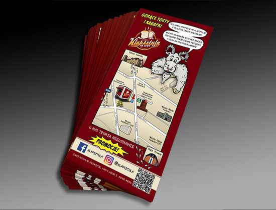 leaflets A5, A6, DL, double sided ...