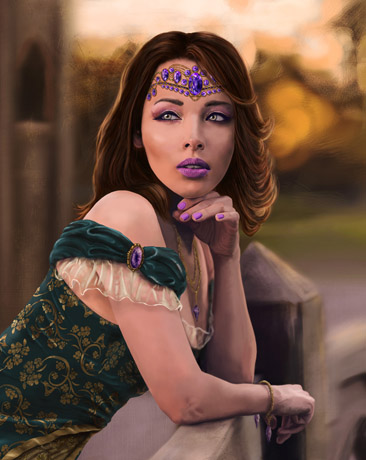 digital painting Princess