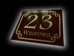 tabliczka adresowa wzór E