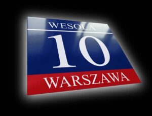 tabliczka adresowa wzór Ł