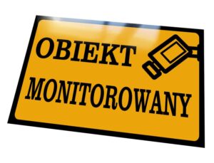 tabliczka obiekt monitorowany