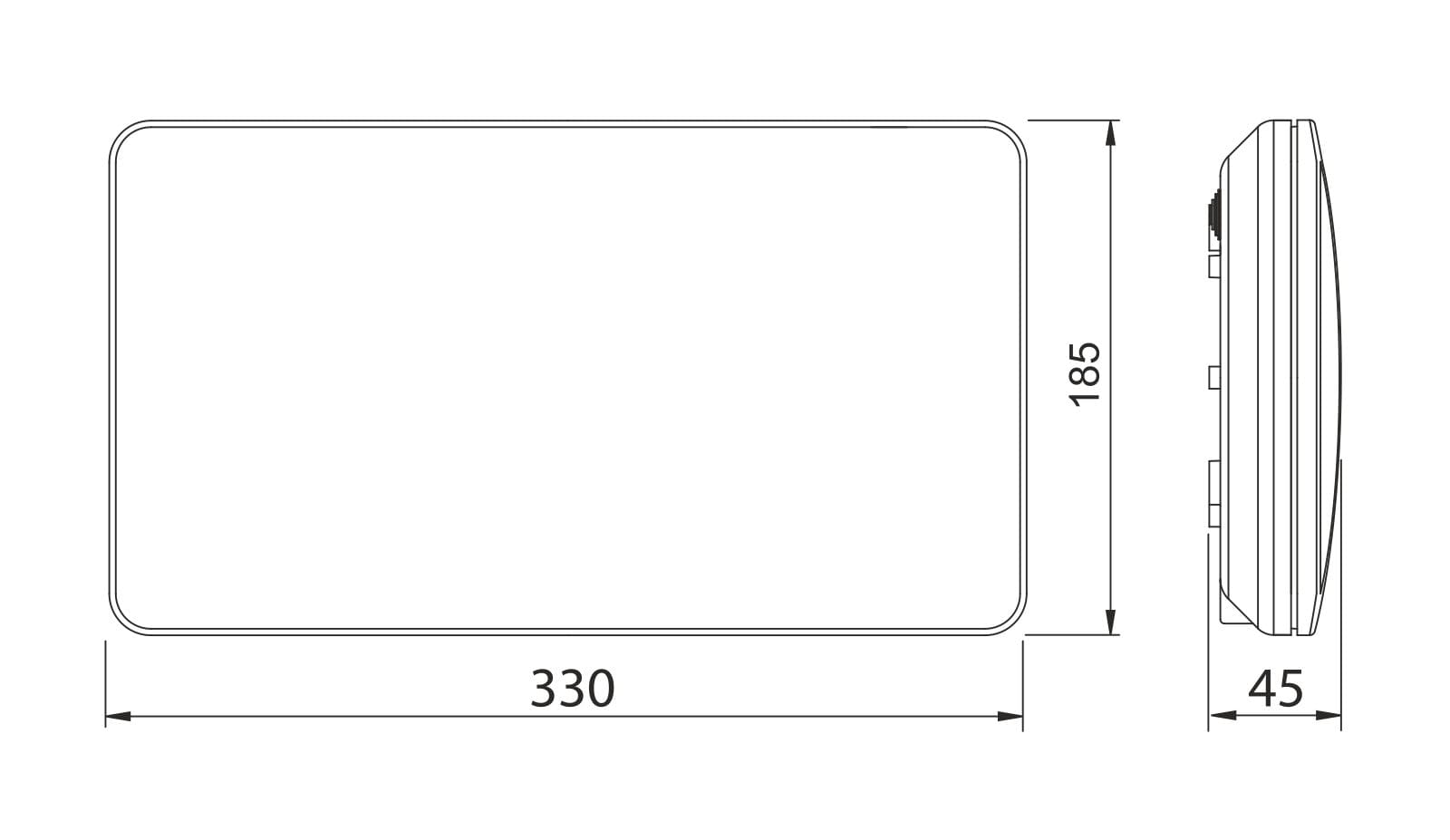 Podświetlany numer domu 230V LED - klasyczny wzór J+ - obrazek 8