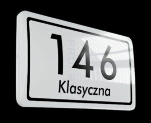 Podświetlany numer domu z diodami LED. Nie wymaga zasilacza.