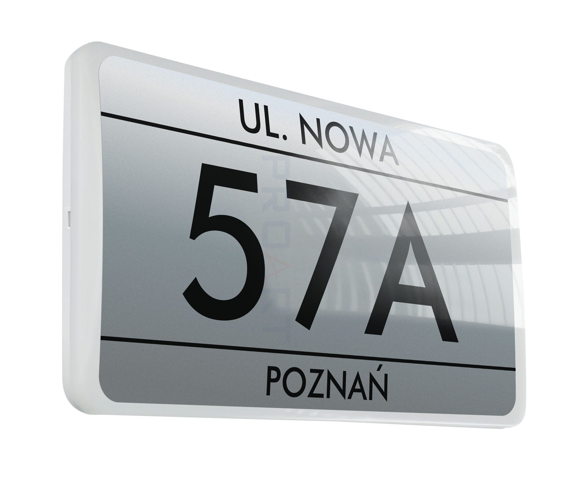 Podświetlany numer na dom LED - wzór M