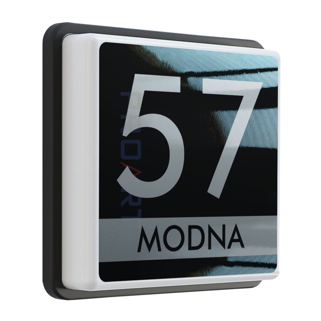 Nowoczesny podświetlany numer na dom LED M1