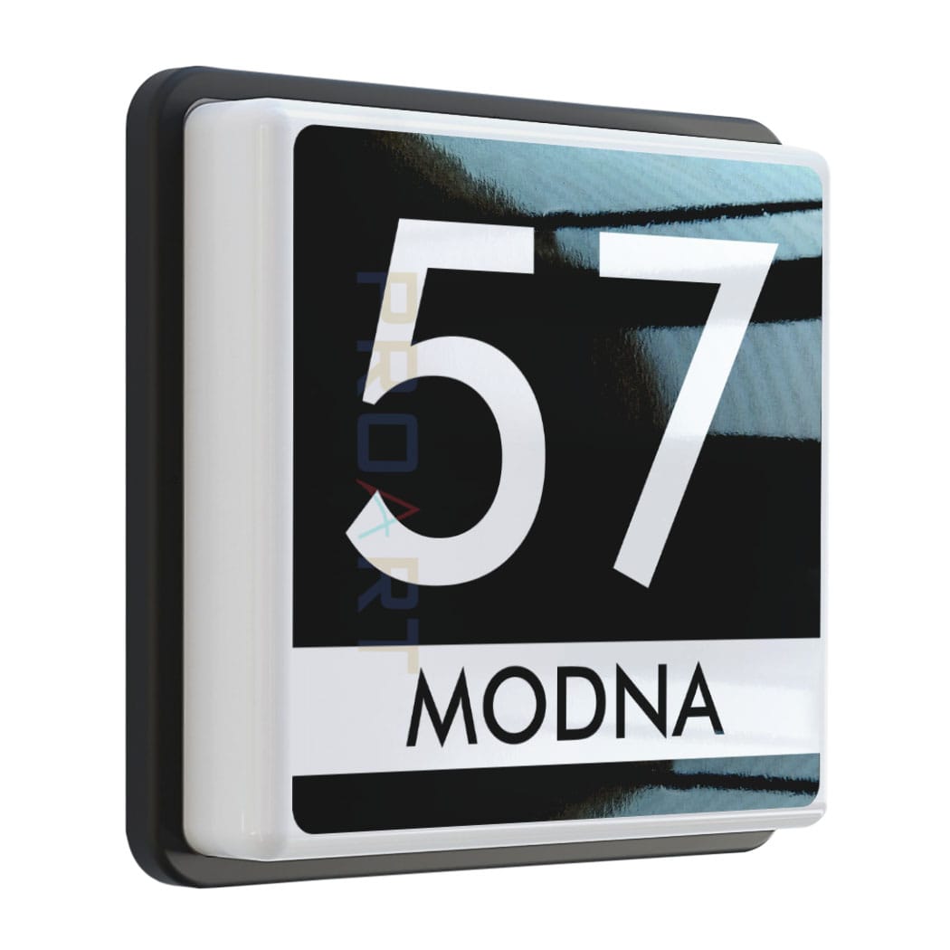Nowoczesny podświetlany numer na dom LED M1