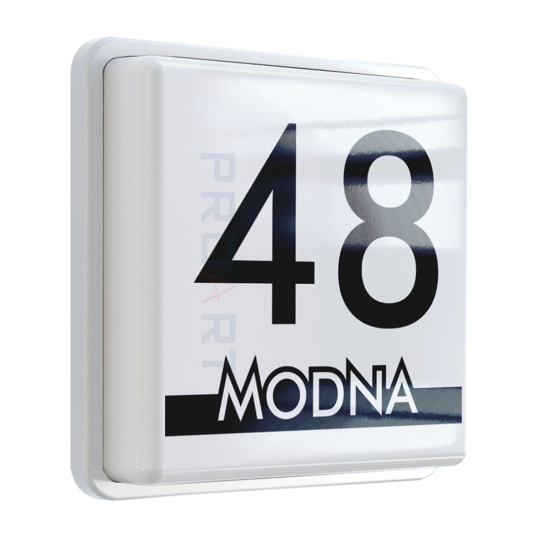 Nowoczesny numer domu LED